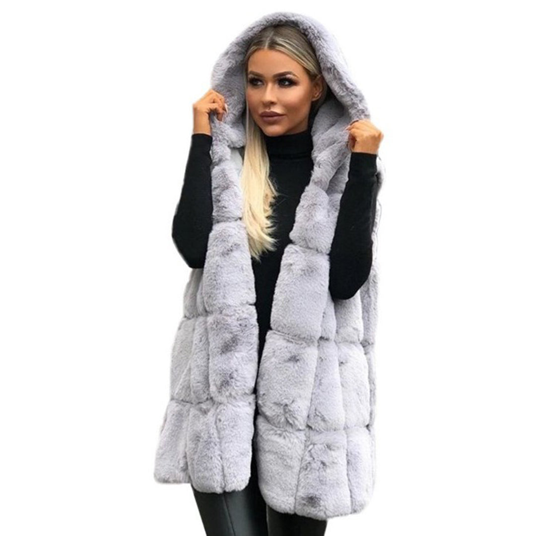 EB | Fellweste mit Kapuze Polyester/faux Fur Elegant und Warm