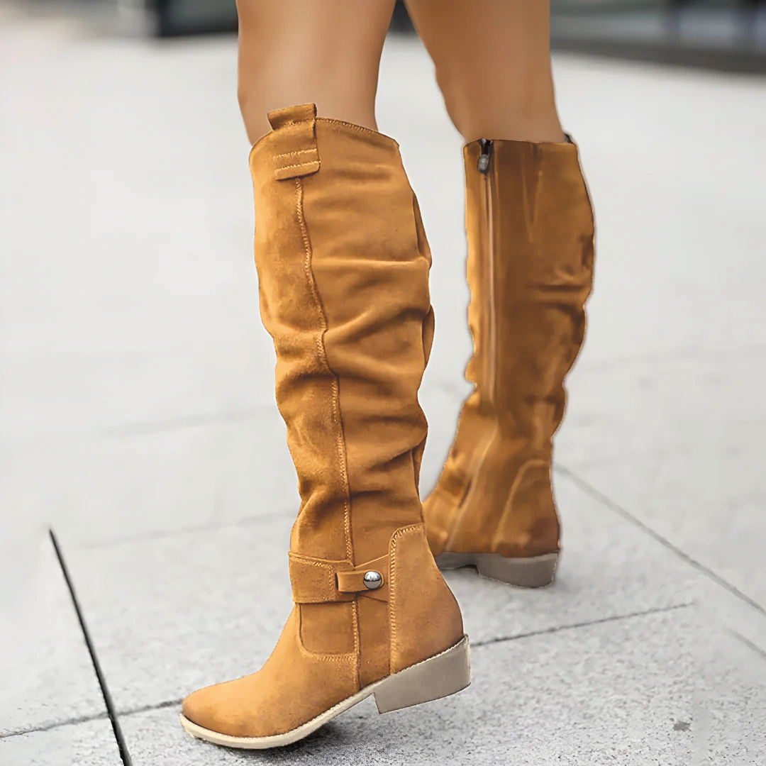EB | Wildleder Kniehohe Stiefel