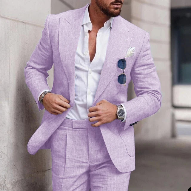 EB | Einfacher Business Blazer und Hose Satz für Herren