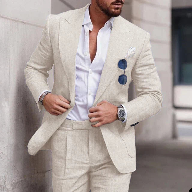EB | Einfacher Business Blazer und Hose Satz für Herren