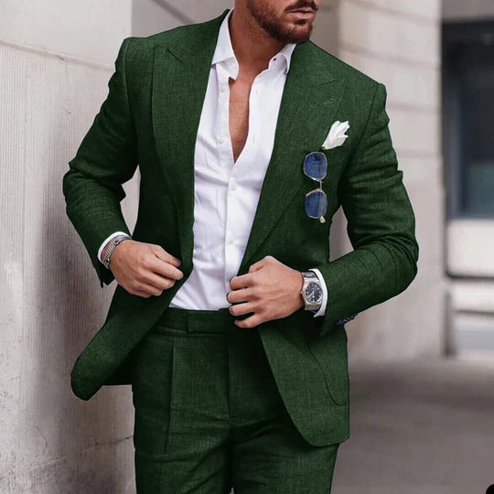 EB | Einfacher Business Blazer und Hose Satz für Herren