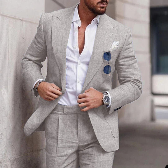 EB | Einfacher Business Blazer und Hose Satz für Herren
