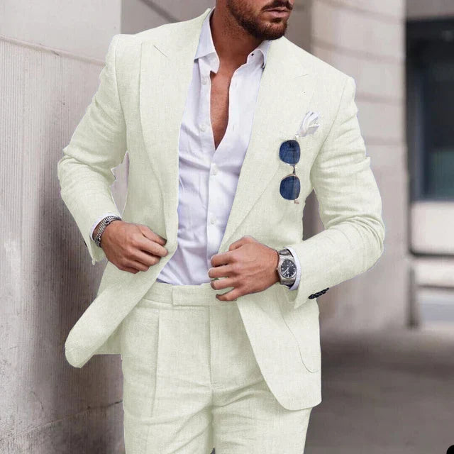 EB | Einfacher Business Blazer und Hose Satz für Herren