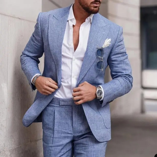 EB | Einfacher Business Blazer und Hose Satz für Herren