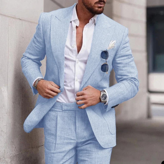 EB | Einfacher Business Blazer und Hose Satz für Herren