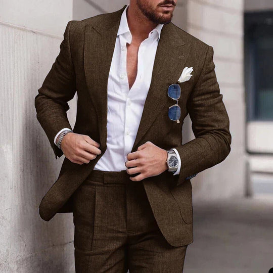 EB | Einfacher Business Blazer und Hose Satz für Herren