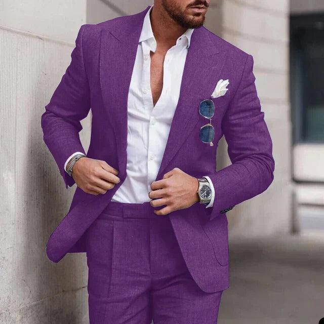 EB | Einfacher Business Blazer und Hose Satz für Herren
