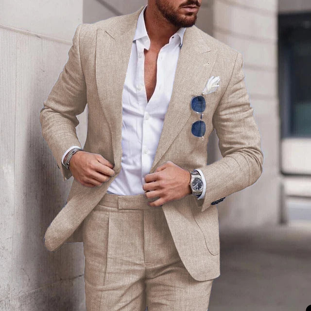 EB | Einfacher Business Blazer und Hose Satz für Herren