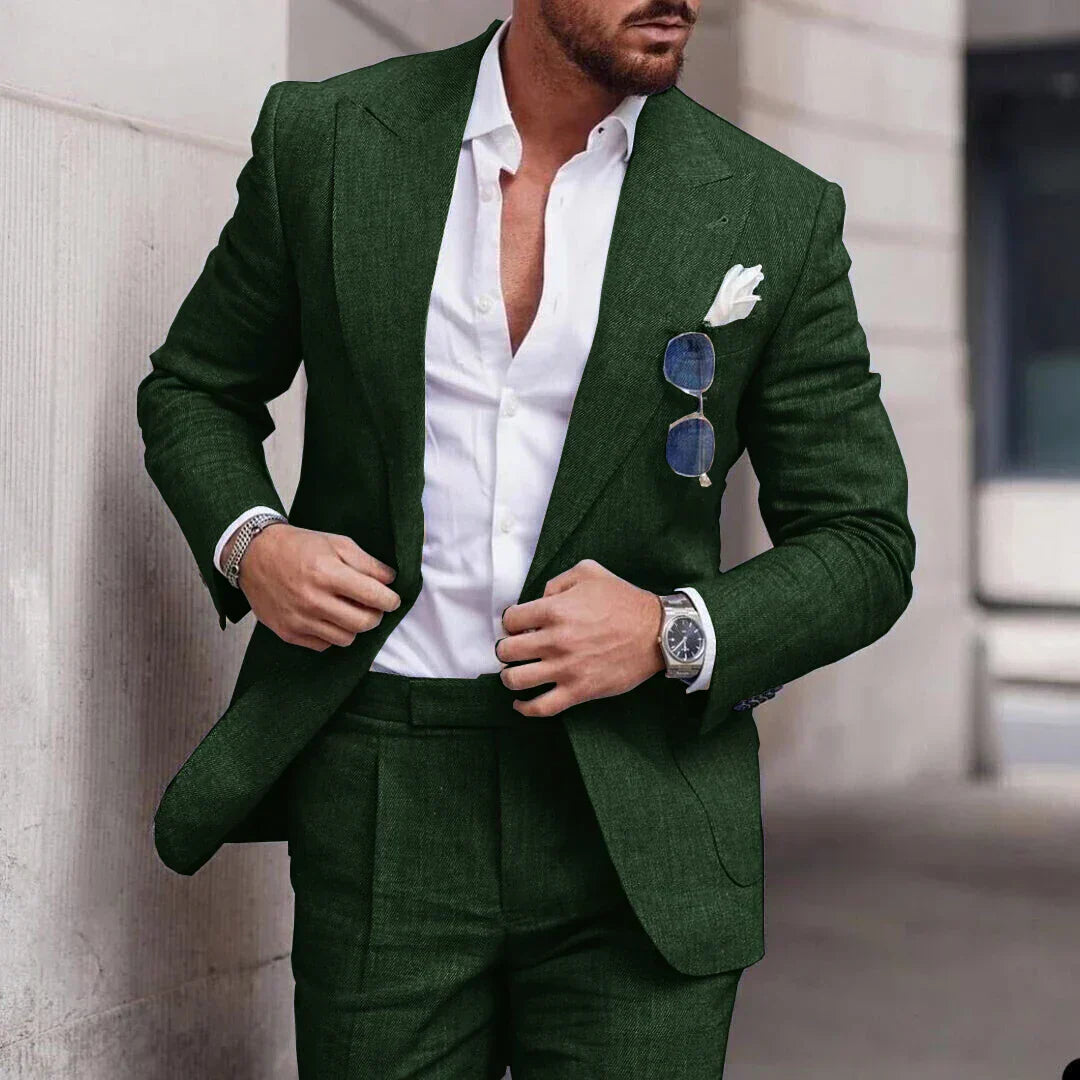 EB | Einfacher Business Blazer und Hose Satz für Herren