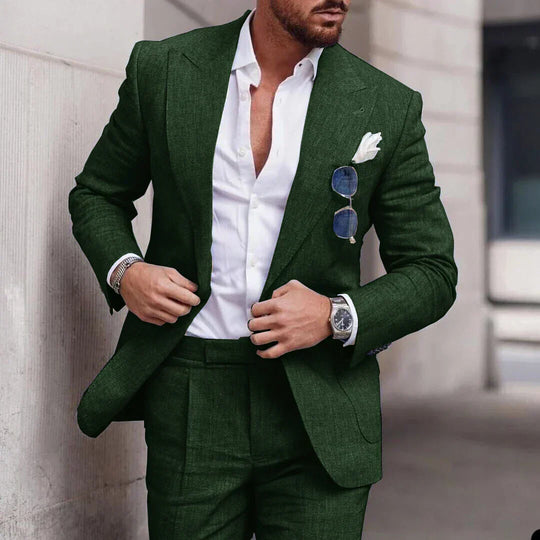 EB | Einfacher Business Blazer und Hose Satz für Herren
