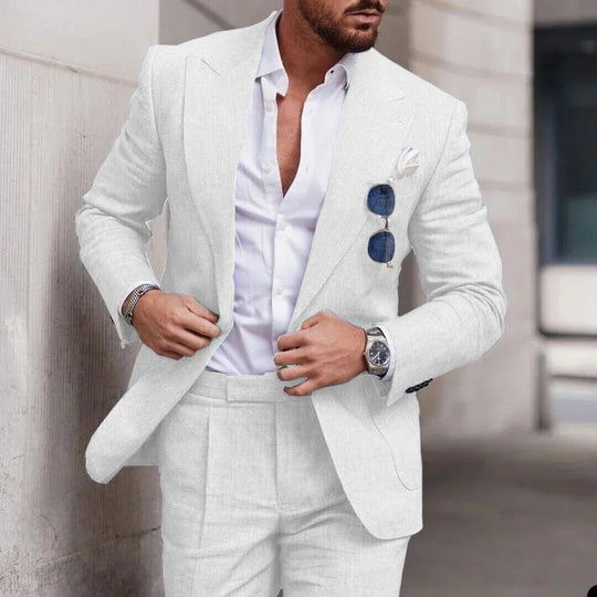 EB | Einfacher Business Blazer und Hose Satz für Herren