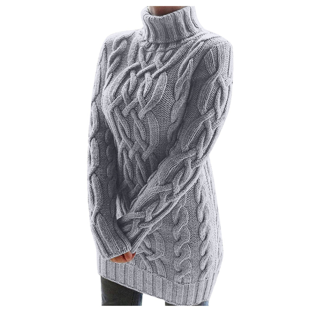 EB | Strick Rollkragenpullover Kabelstrick Warm und Komfortabel