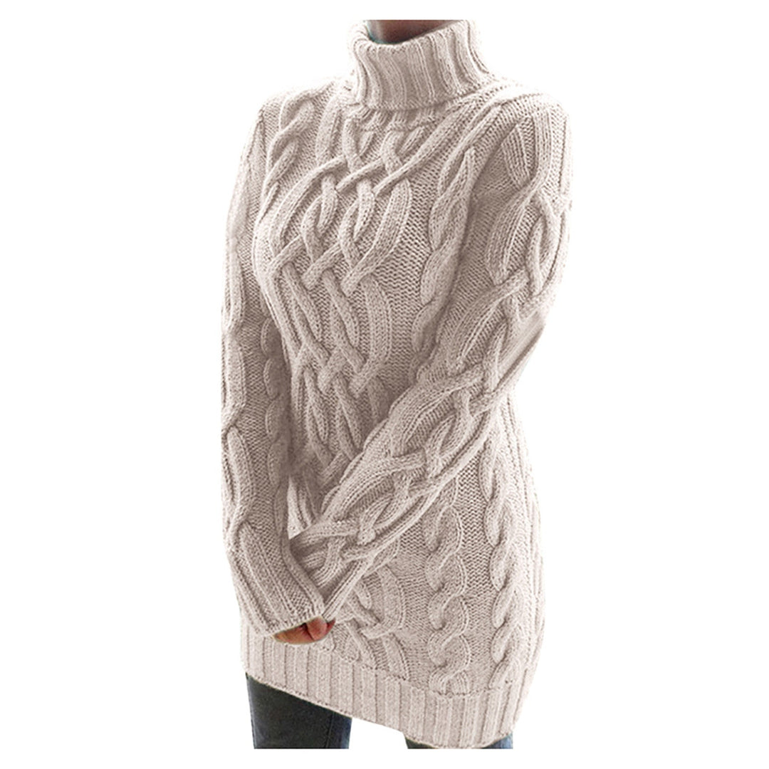 EB | Strick Rollkragenpullover Kabelstrick Warm und Komfortabel