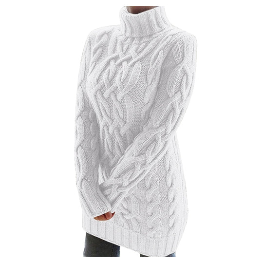 EB | Strick Rollkragenpullover Kabelstrick Warm und Komfortabel