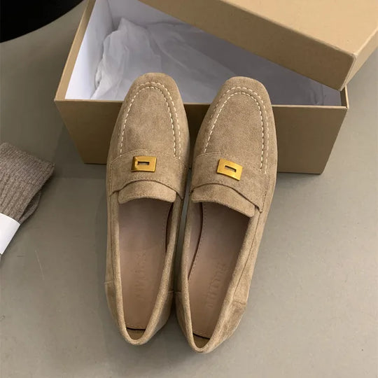 EB | Britische Schuhe Aus Leichtem Wildleder