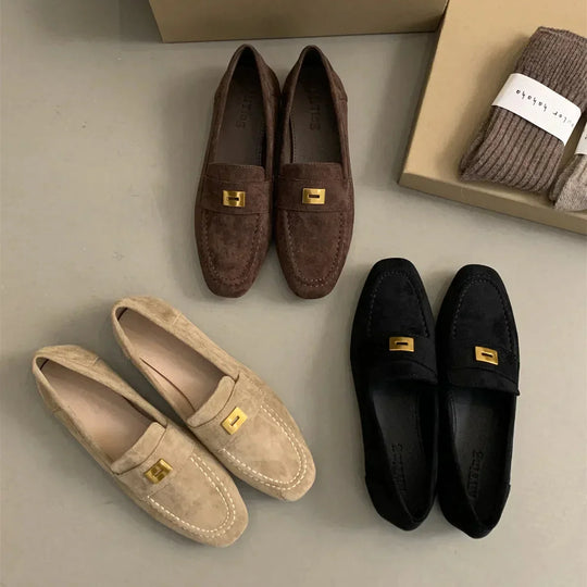 EB | Britische Schuhe Aus Leichtem Wildleder