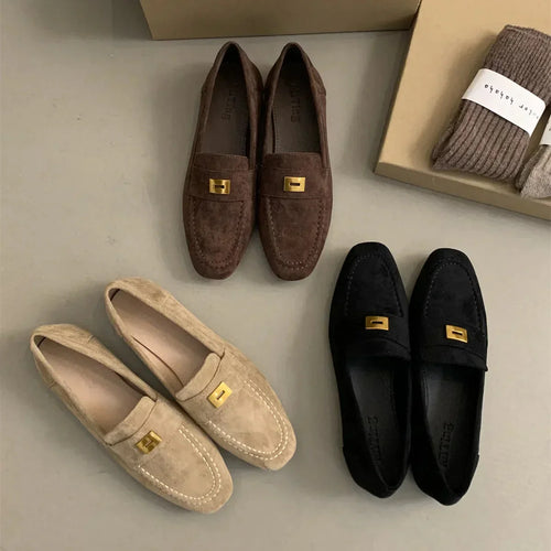 EB | Britische Schuhe Aus Leichtem Wildleder