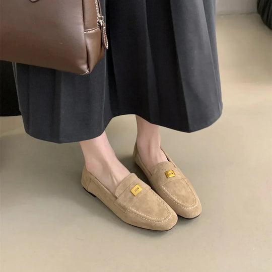 EB | Britische Schuhe Aus Leichtem Wildleder