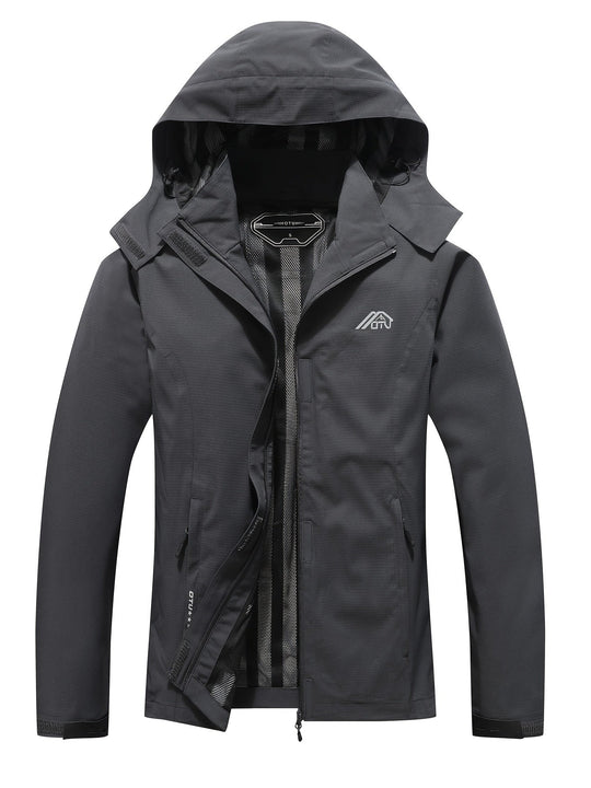 EB | Wasserdichter Windbreaker mit Kapuze - Für Frühling, Herbst & Freizeit
