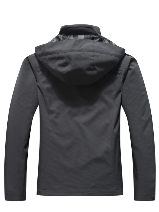 EB | Wasserdichter Windbreaker mit Kapuze - Für Frühling, Herbst & Freizeit