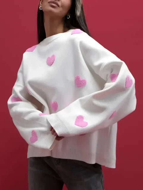 EB | Pullover mit gestricktem Herz