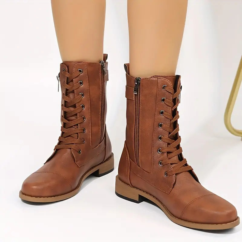 EB | Niedrig geschnittene Schnürstiefel für Frauen – Stilvoll & Bequem