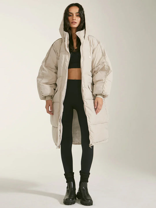 EB | pufferjacke - modische damen winterjacke mit kapuze