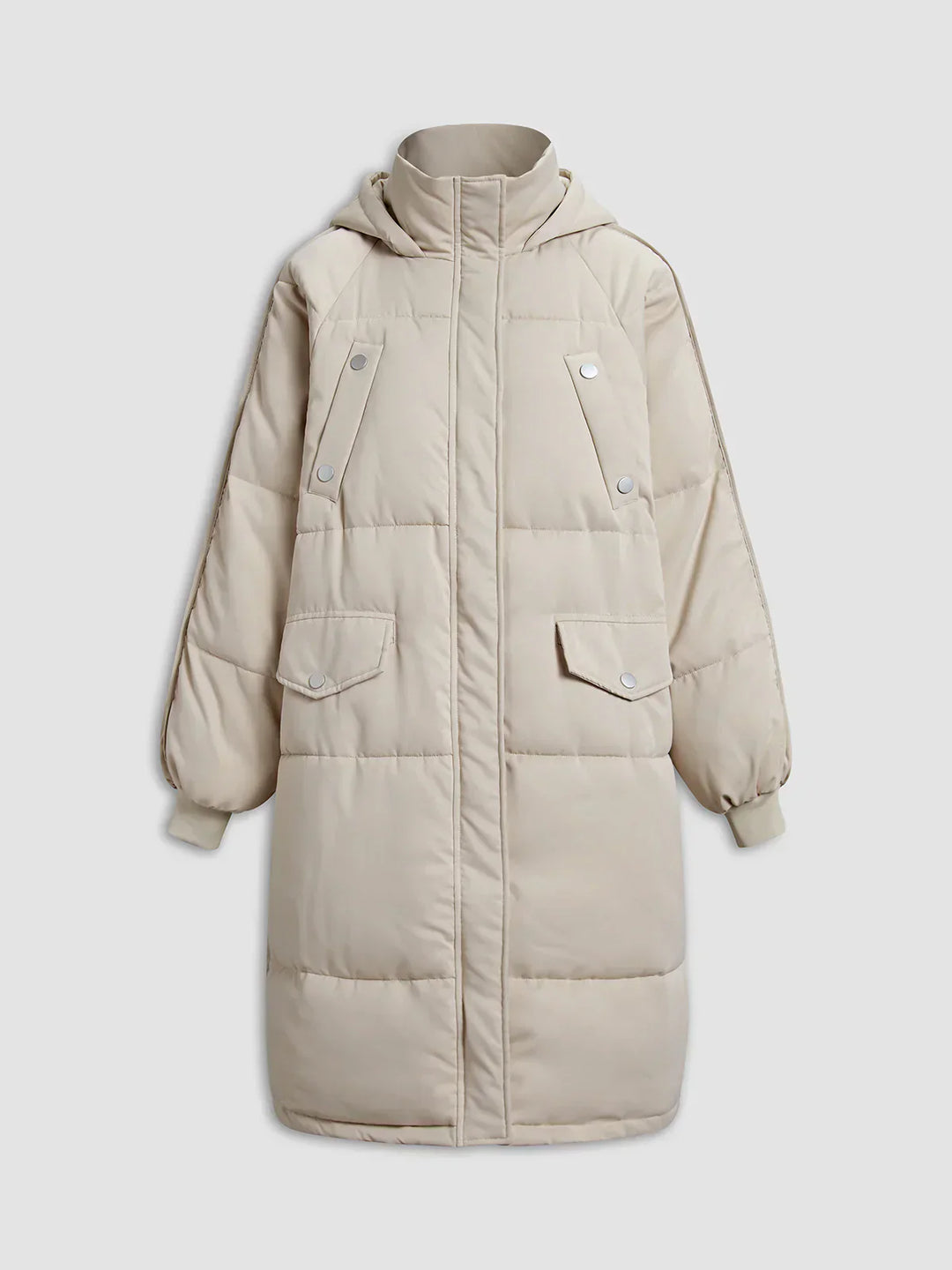 EB | pufferjacke - modische damen winterjacke mit kapuze