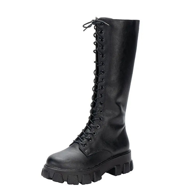EB | kniehohe Stiefel mit Absatz für Frauen perfekt für lässige Tage