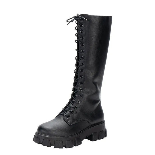 EB | kniehohe Stiefel mit Absatz für Frauen perfekt für lässige Tage