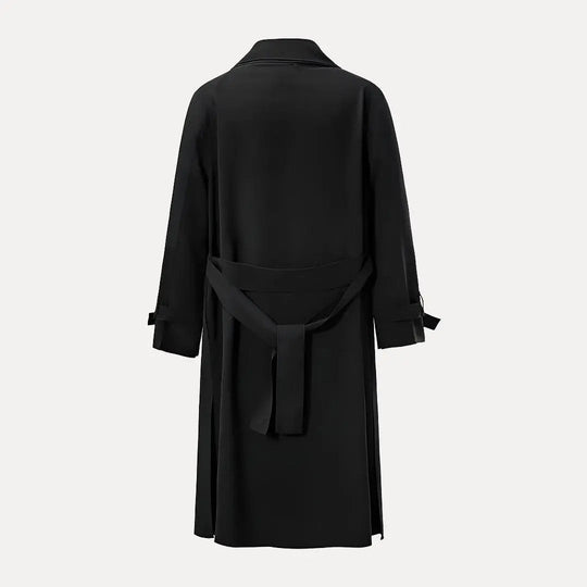 EB | Rückenband Taille Revers Trenchcoat