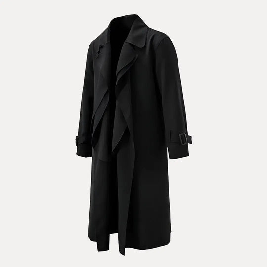 EB | Rückenband Taille Revers Trenchcoat