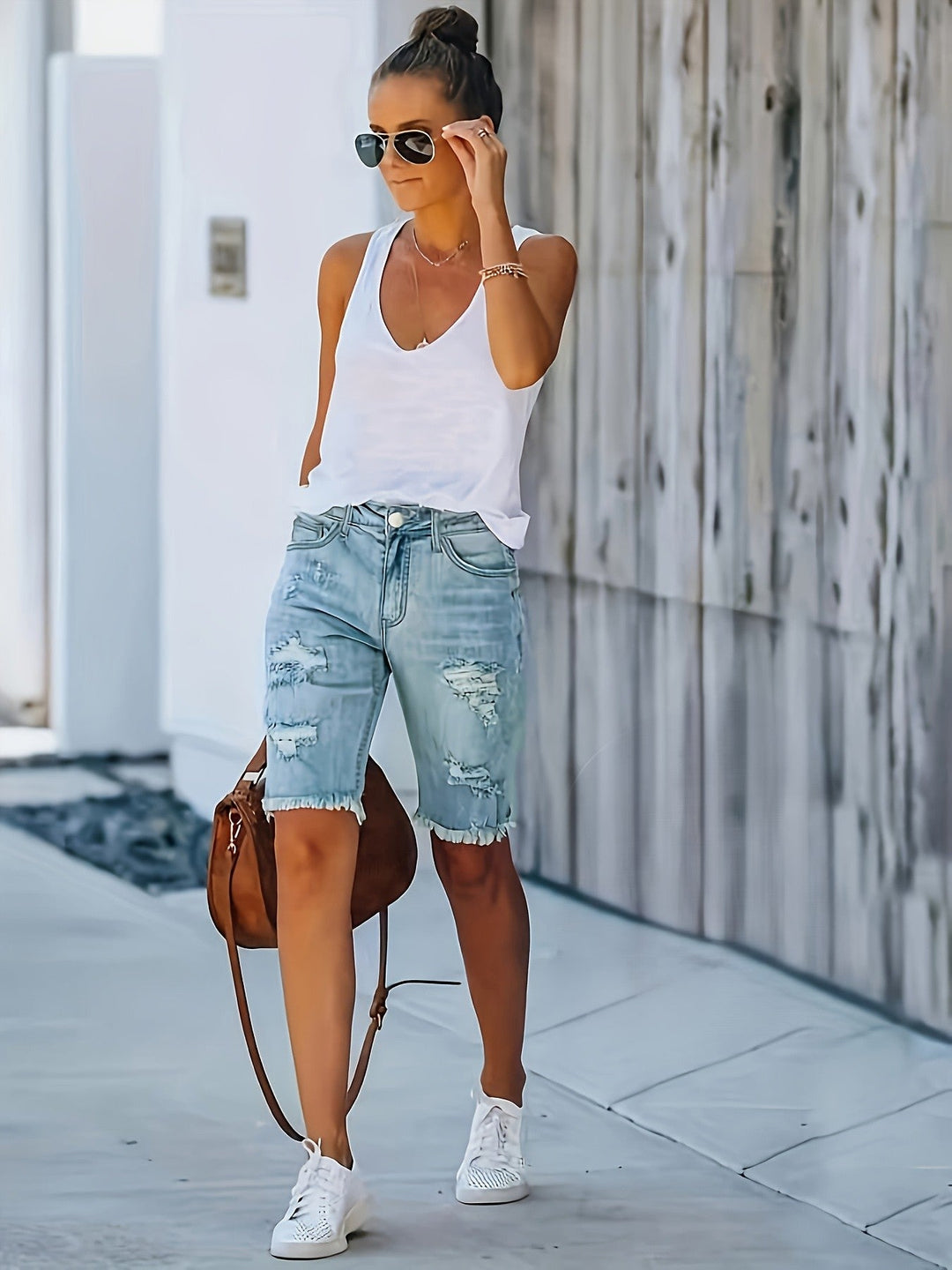 EB | Trendy Sommer Denim Bermuda