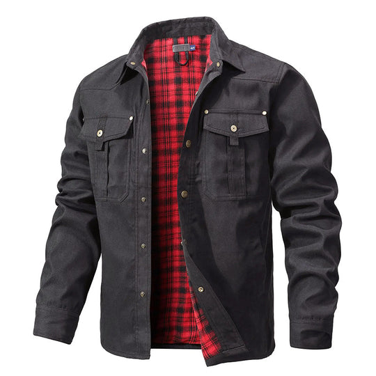 EB | Flanell Gefütterte Hemdjacke für Herren