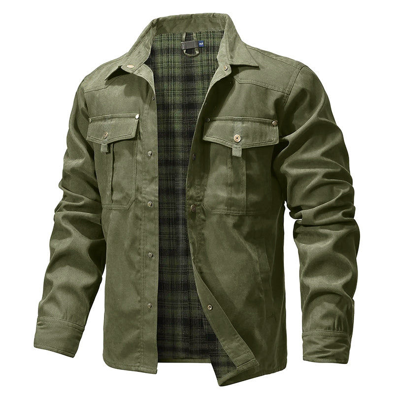 EB | Flanell Gefütterte Hemdjacke für Herren
