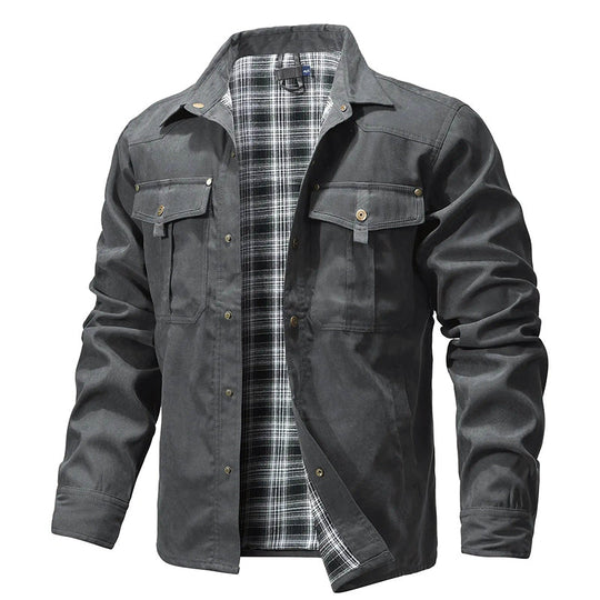 EB | Flanell Gefütterte Hemdjacke für Herren