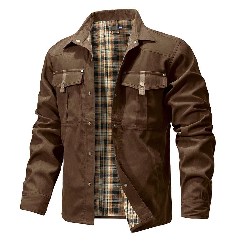 EB | Flanell Gefütterte Hemdjacke für Herren