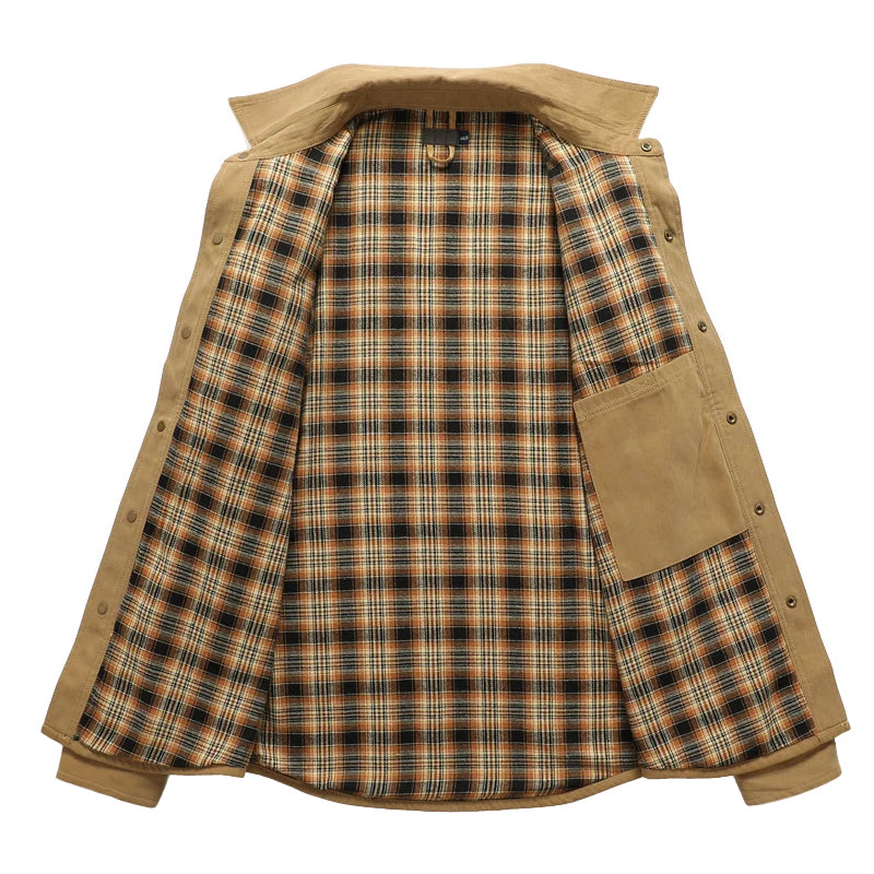 EB | Flanell Gefütterte Hemdjacke für Herren