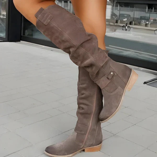 EB | Wildleder Kniehohe Stiefel Elegant