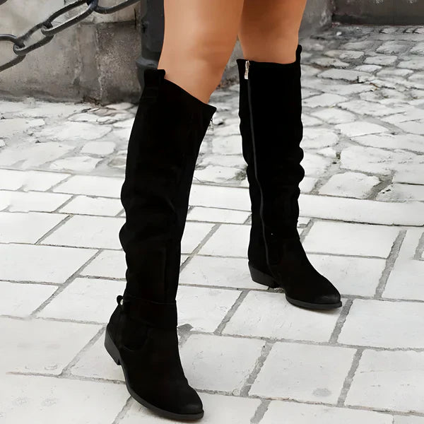EB | Wildleder Kniehohe Stiefel Elegant