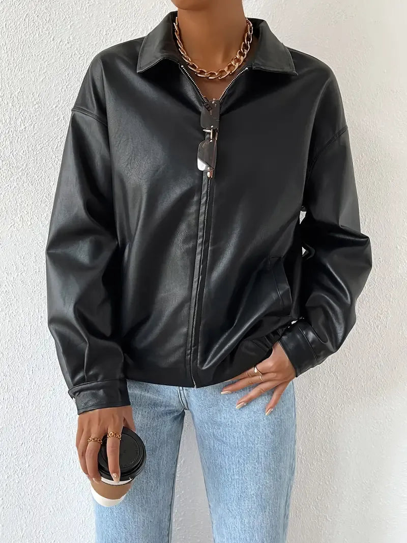 EB | Damen Oversized Zip-Up Jacke