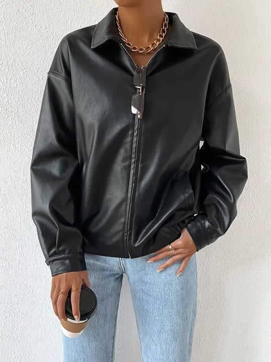 EB | Damen Oversized Zip-Up Jacke
