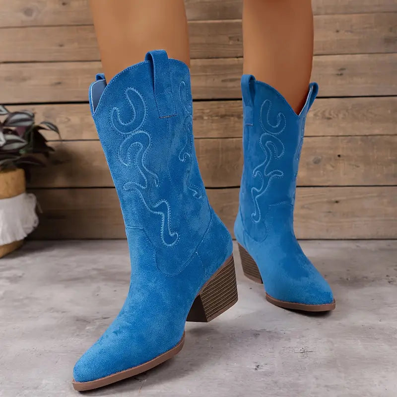 EB | Elegante Cowboy Damen Knöchelstiefel