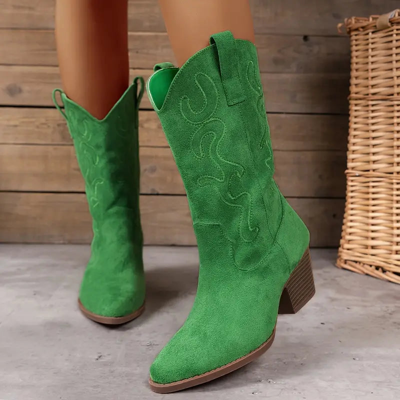 EB | Elegante Cowboy Damen Knöchelstiefel