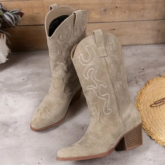 EB | Elegante Cowboy Damen Knöchelstiefel
