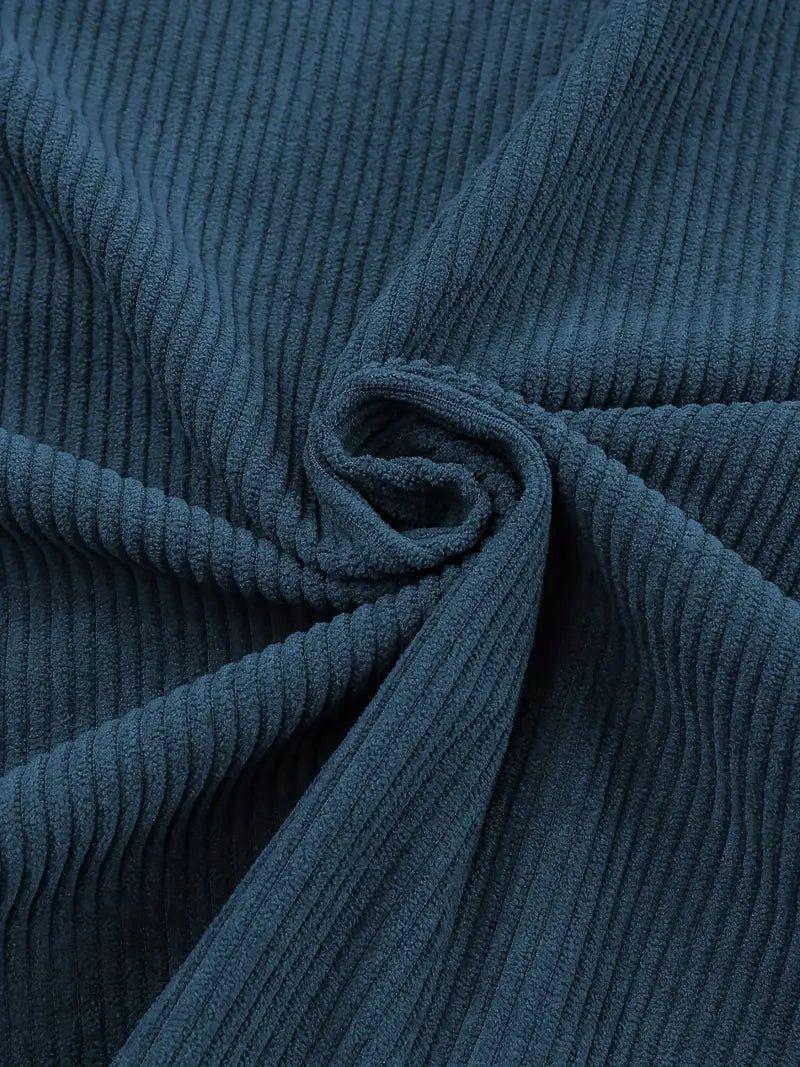 EB | Cordhosen Hemdbluse mit Knöpfen Leger