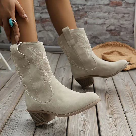 EB | Cowboy Damen Stiefeletten mit Absatz