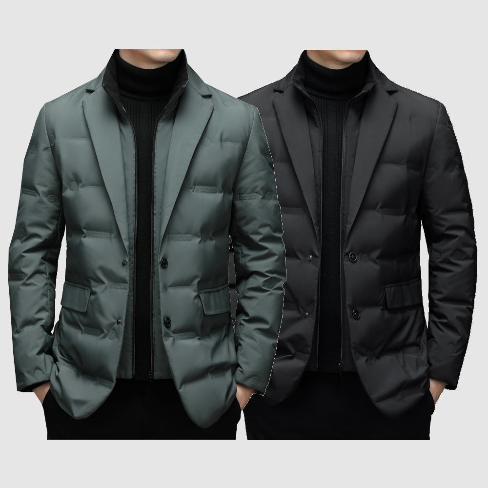 EB | Eleganter Warmer Herren-Wintermantel Im Klassischen Modernen Stil