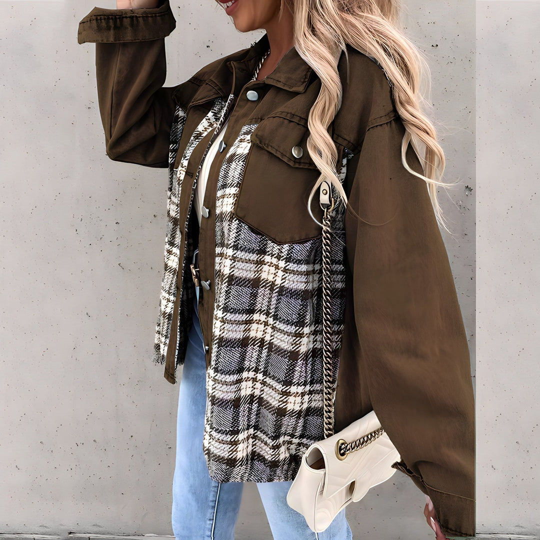 EB | Karierte Jacke für Damen