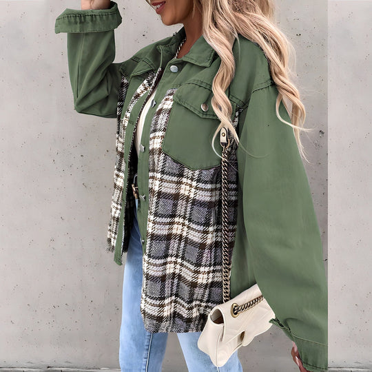 EB | Karierte Jacke für Damen